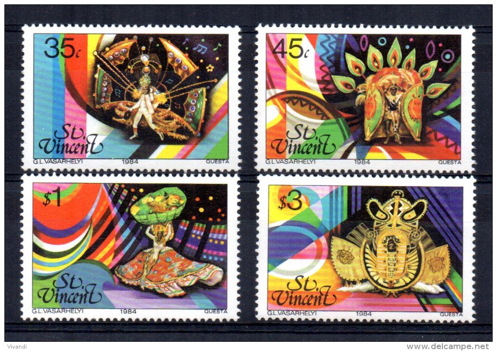 St Vincent - 1984 - Carnival Costumes - MNH - St.Vincent (1979-...)