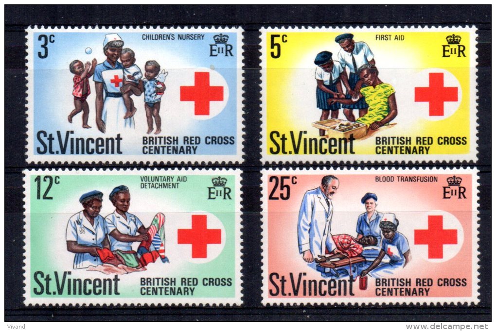 St Vincent - 1970 - Red Cross Centenary - MNH - St.Vincent (...-1979)