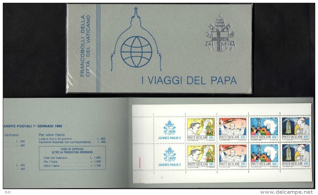 VATICANO 1985 LIBRETTO Viaggi Papa Giovanni Paolo II Nuovo Perfetto - Carnets