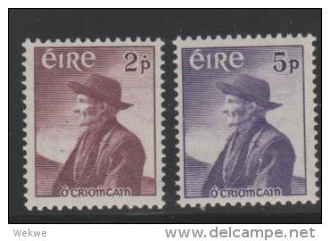 Irl Mi.Nr. 130-31/  IRLAND - Tomas  OCriomtain 1957 ** MNH - Nuovi