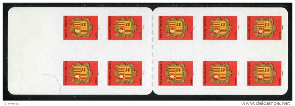 Carnet De 10 Timbres Autocollants "Blason" - Carnets