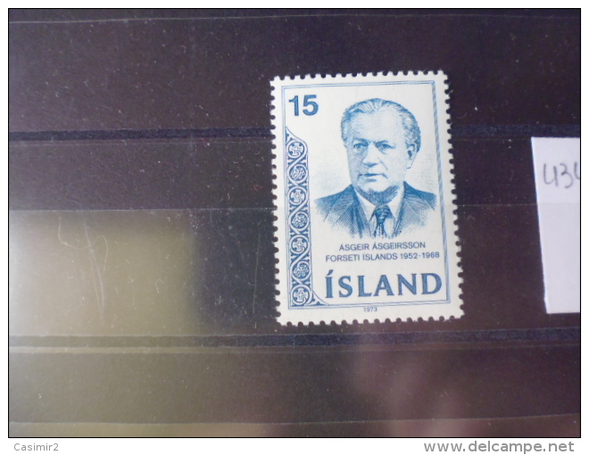 ISLANDE TIMBRE OU SERIE  YVERT N°434** - Unused Stamps