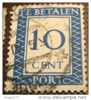 Netherlands 1947 Postage Due 10c - Used - Strafportzegels