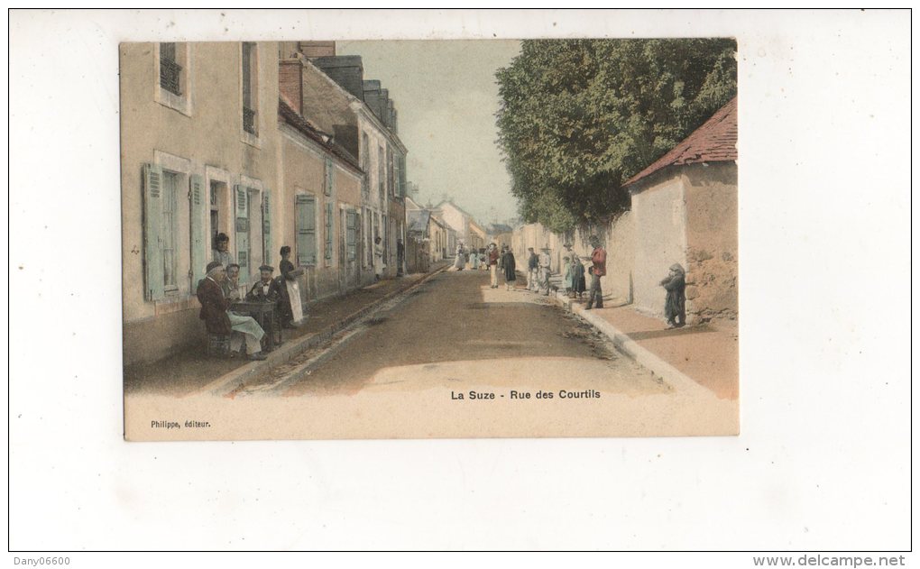 LA SUZE Rue Des Courtils (carte Animée) - La Suze Sur Sarthe