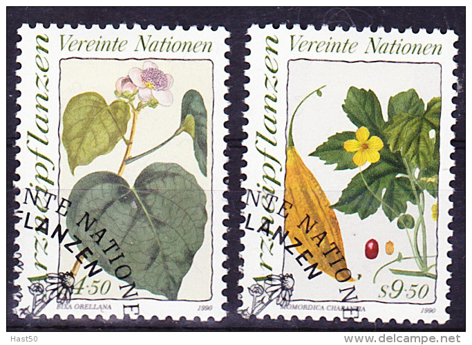 UN Wien Vienna Vienne - Arzneipflanzen/medicinal Plants/Les Plantes Médicinales 1990 - Gest. Used Obl. - Used Stamps