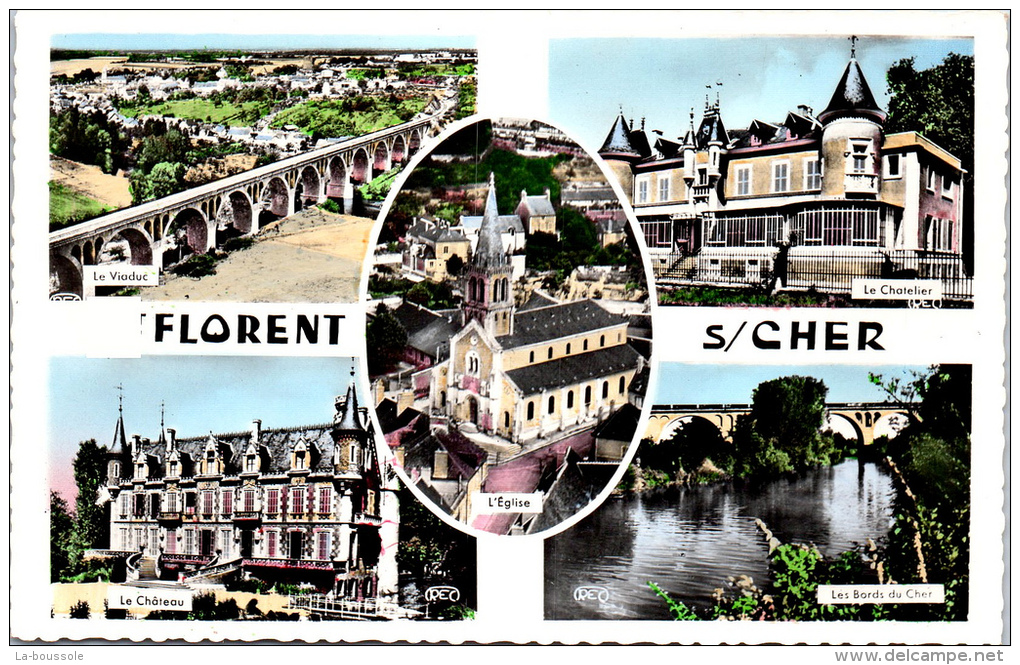 18 SAINT FLORENT SUR CHER - Carte Multivues - Saint-Florent-sur-Cher