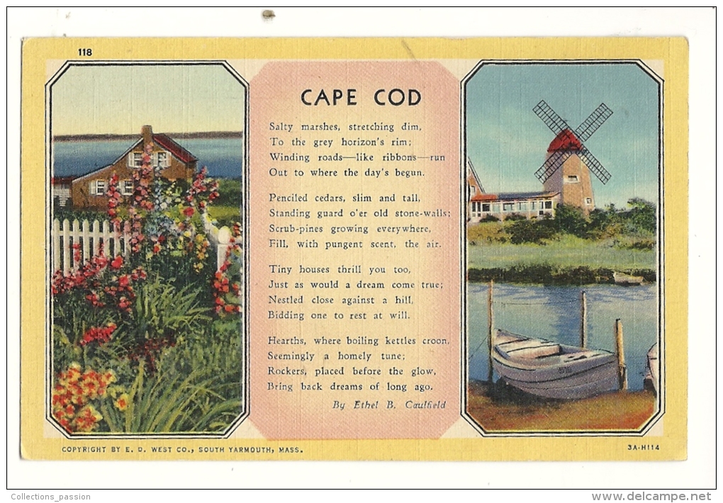 Cp, Etats-Unis, Cape Cod, Multi-Vues - Cape Cod