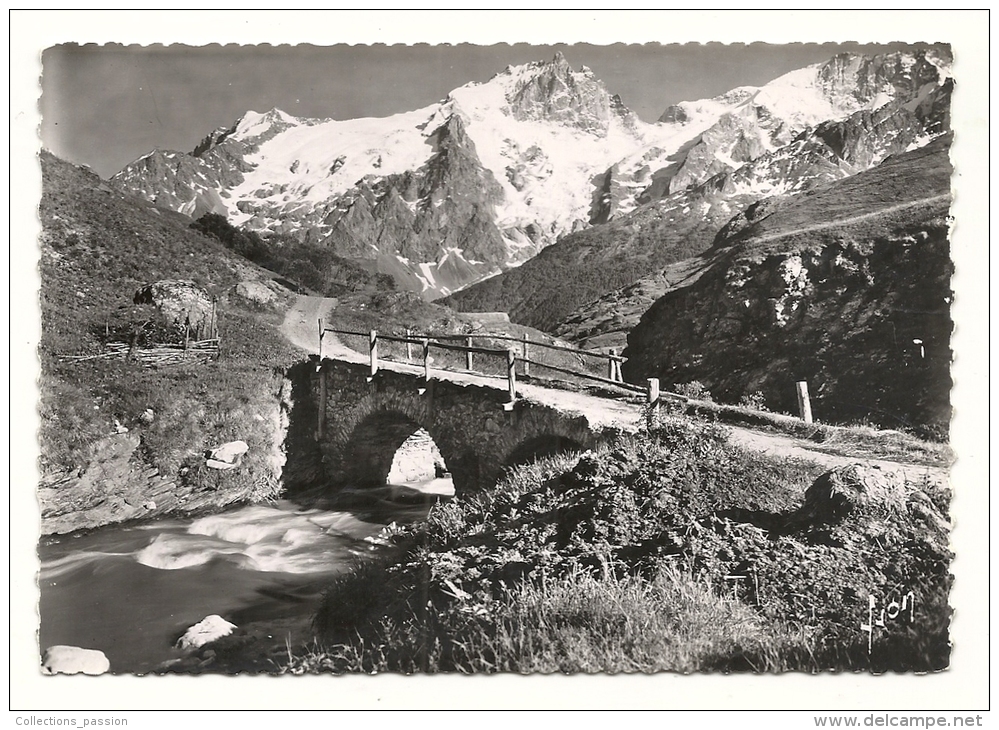 Cp, 05, Massif De La Meije, Et Pont Du Chazelet - Autres & Non Classés