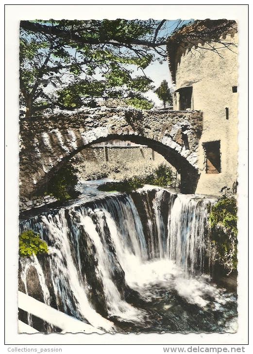 Cp, 34, St-Guilhem-le-Désert, Vieux Pont Et Cascade, La Chute Du Verdus, écrite - Other & Unclassified