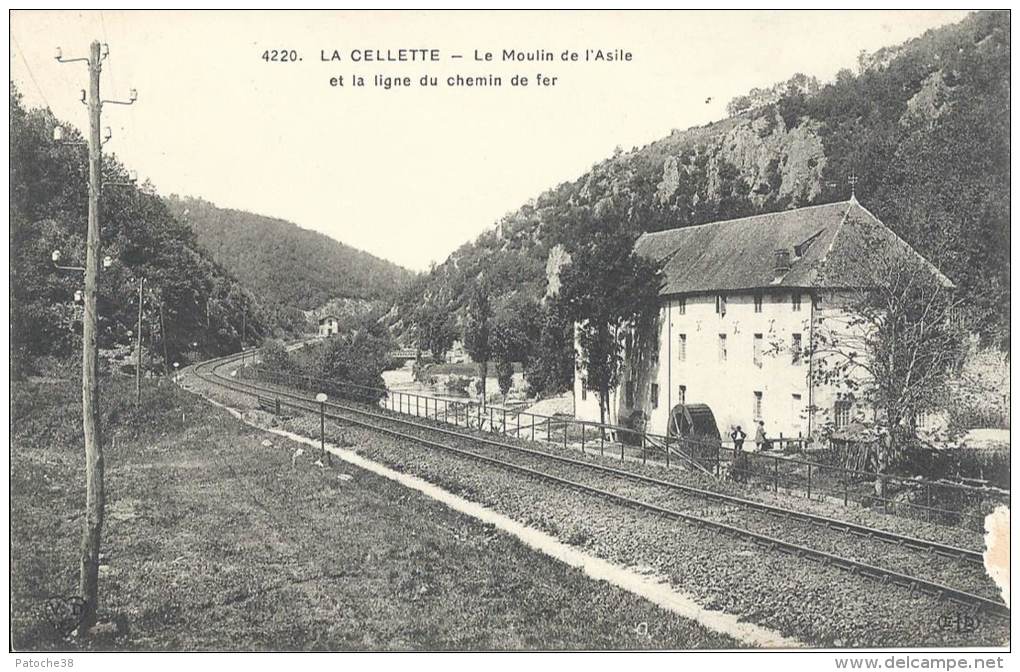 19 - LA CELLETTE - Corrèze - Moulin De L'Asile Et La Ligne Du Chemin De Fer - Autres & Non Classés