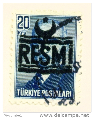 TURKEY  -  1955  Official  20k  Used As Scan - Used Stamps