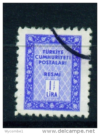 TURKEY  -  1960  Official  11/2l  Used As Scan - Used Stamps