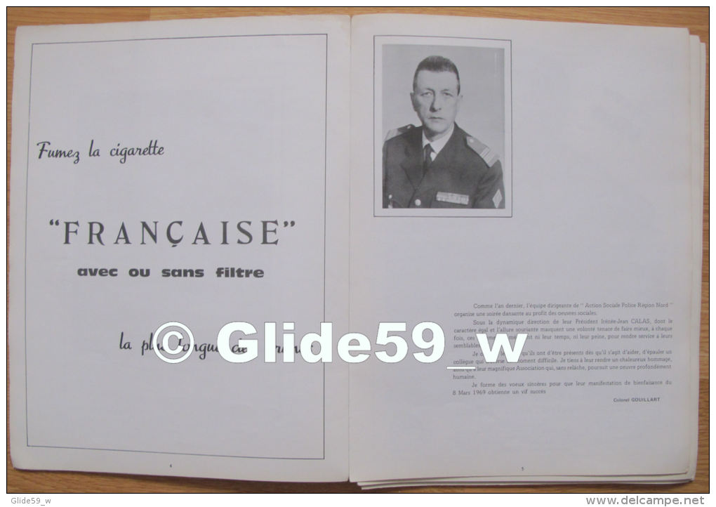 RARE !!! Programme Du Bal De La Police Routière - Salle Des Fêtes Municipale - FRETIN (Nord), Le 8 Mars 1969 (78 Pages) - Police & Gendarmerie