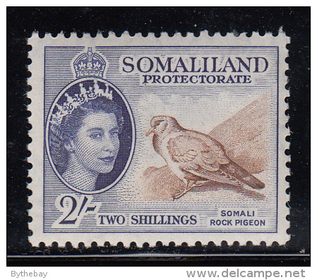 Somaliland Protectorate MNH Scott #137 2sh Somali Rock Pigeon - Somaliland (Protectoraat ...-1959)