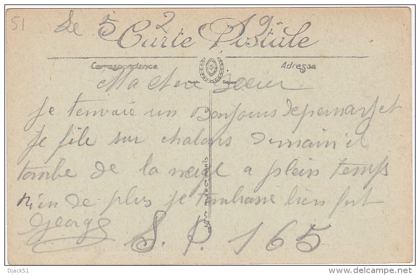 51 - EPERNAY - L'Hôpital-Hospice Auban-Moët - Pavillon Des Vieillards (Hommes) - LL - 1919 / 2 Scans - Epernay