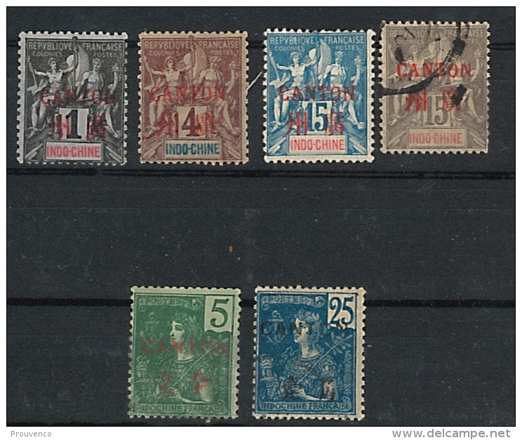 CANTON  PETIT LOT    NEUFS * ET OBLIT. - Unused Stamps