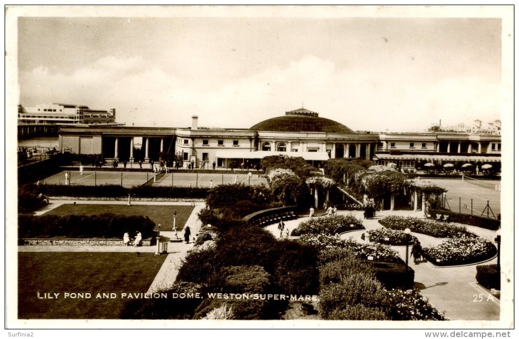 AVON - WESTON SUPER MARE - LILY POND AND PAVILION DOME RP Av89 - Weston-Super-Mare