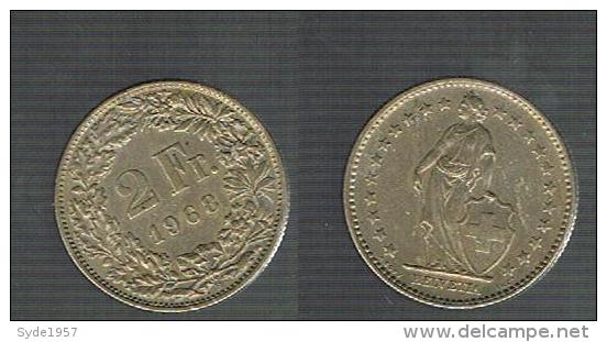 2 Francs Suisse 1968 B Et  20 Rappen 1981 - Otros & Sin Clasificación