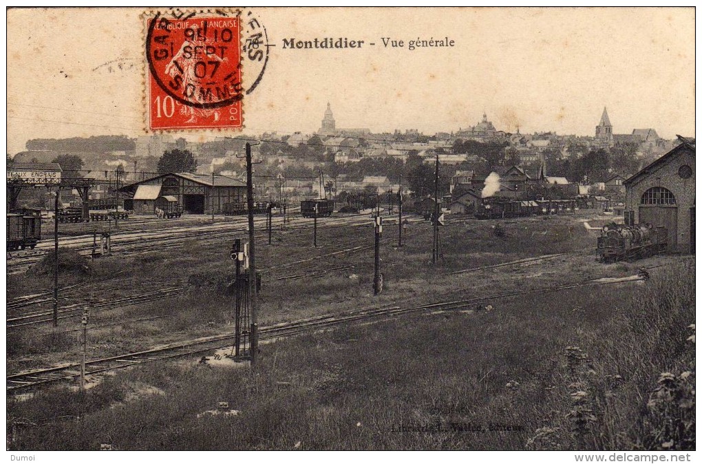 MONTDIDIER  -  Vue Générale  (Train à Vapeur) - Montdidier