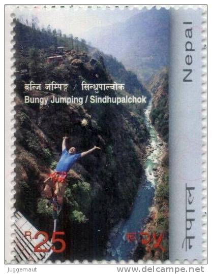 BUNGY JUMPING EXTREME SPORT STAMP NEPAL 2012 MINT MNH - Jumping