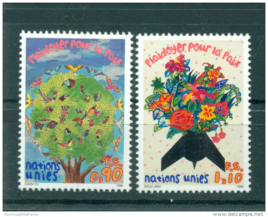 Nations Unies Genève 1996 - Michel N. 299/300 - Plaidoyer Pour La Paix - Unused Stamps