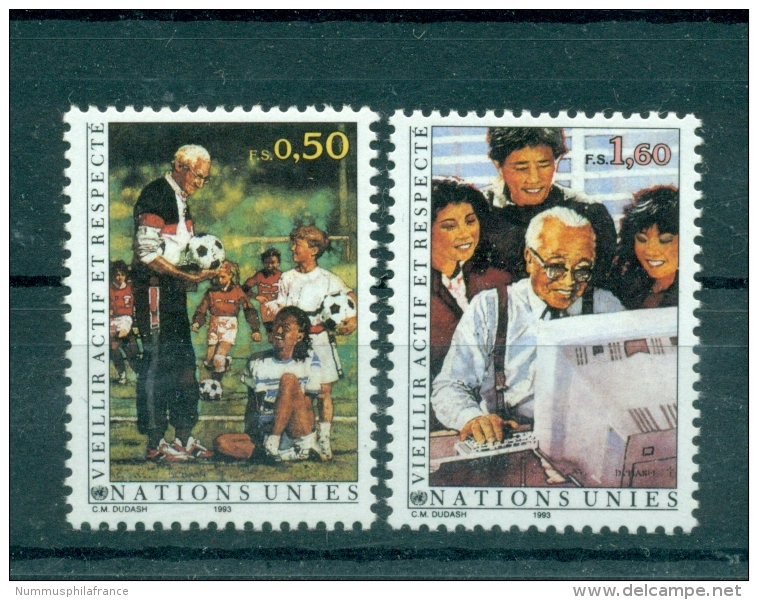 Nations Unies  Géneve 1993 - Michel N. 225/26  -  "Veillir Active Et Respecté" - Unused Stamps