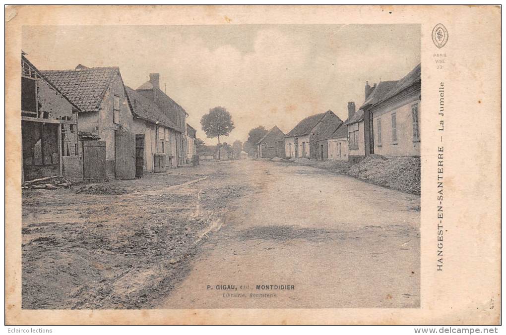 Hangest Sur Somme        80       Rue . La Jumelle - Autres & Non Classés