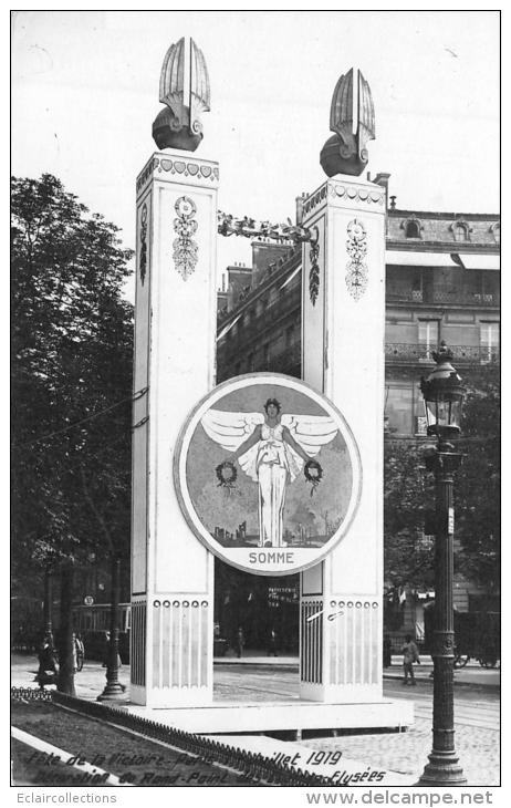 Somme     80     Fête De La Vicoire   - Décoration Du Rond Point Des Champs Elysées A Paris - Altri & Non Classificati