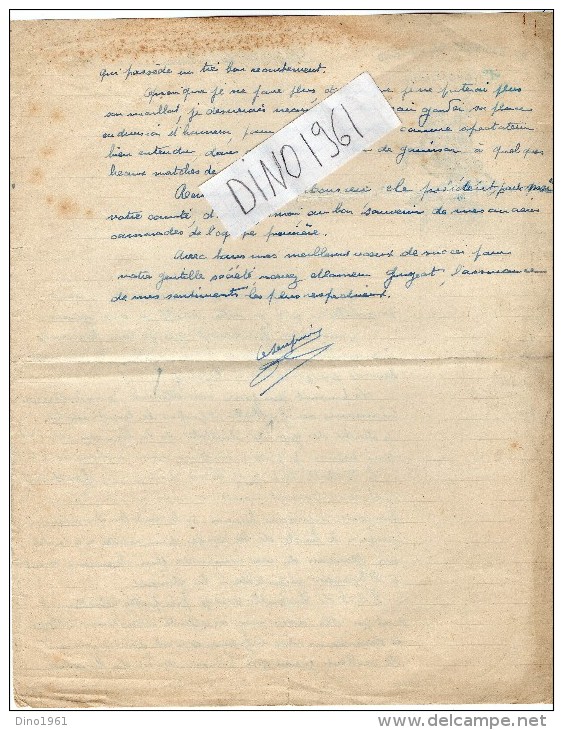 VP1352 - MILITARIA - Papier Lettre Du 31e Régiment De Dragons 1er Escadron à LUNEVILLE - Documenti