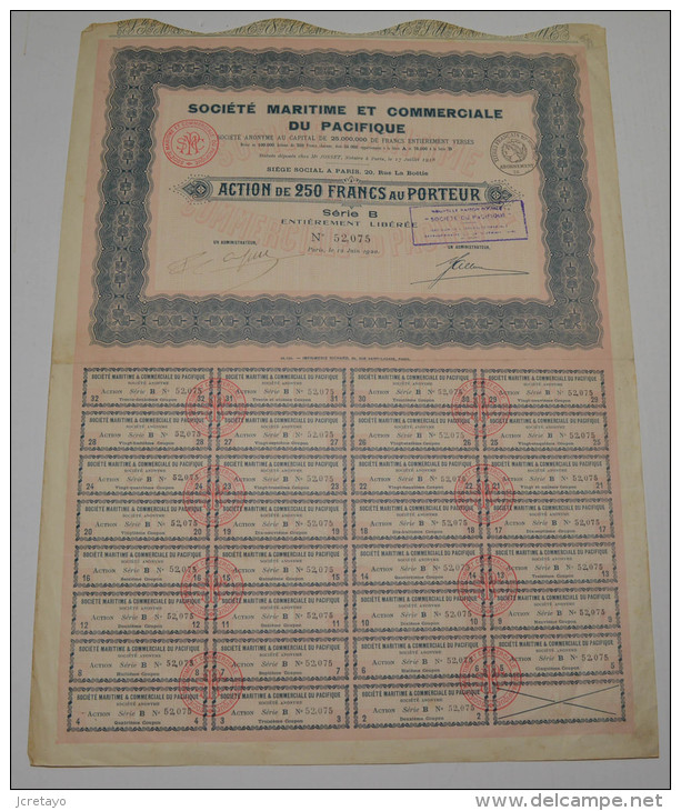 Sté Maritime Et Commerciale Du Pacifique - Navigation