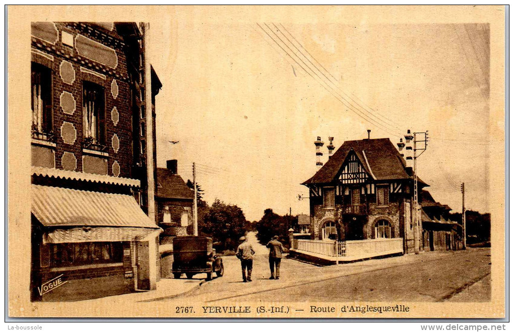 76 YERVILLE - Route D'anglesqueville - Yerville