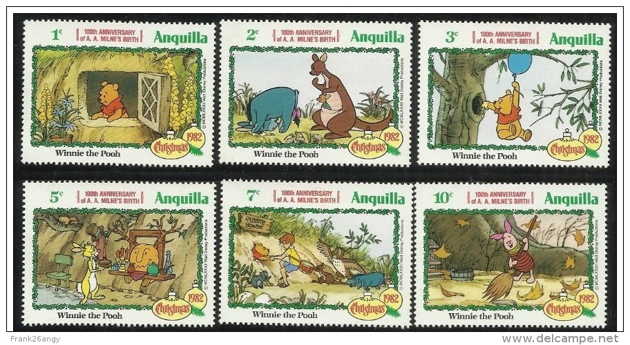 ANGUILLA - 1982 - Christmas "Winnie The Pooh 6v. Nuovi** - Anguilla (1968-...)