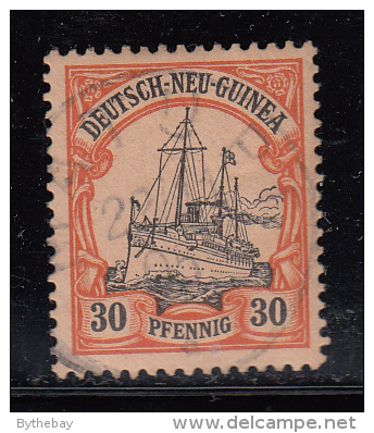 German New Guinea Used Scott #12 30pf Kaiser´s Yacht ´ Hohenzollern´ - Nouvelle-Guinée