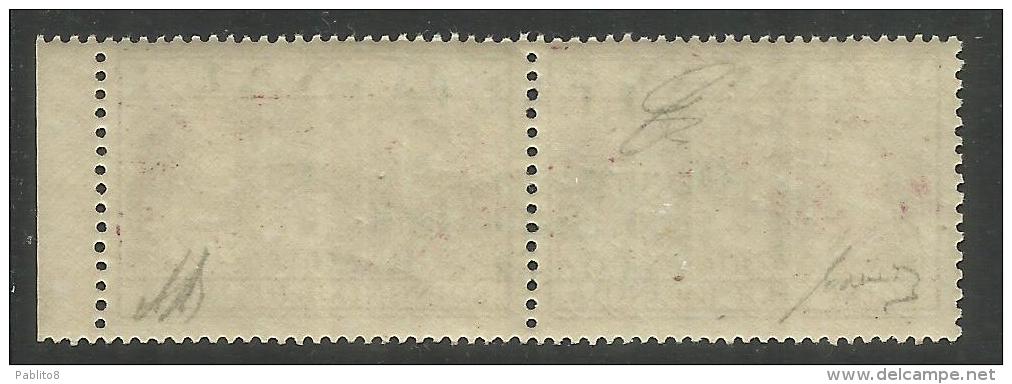 CEFALONIA E ITACA 1941 PREVIDENZA SOCIALE DEL 1939 COPPIA ORIZZONATALE HORIZONTAL PAIR 10 + 10 D MNH SIGNED FIRMATO - Cefalonia & Itaca