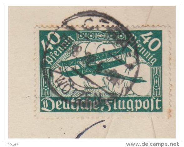 ## ALLEMAGNE ## LETTRE DE GERA POUR COPENHAGUE SEPT.1922 ## PA 1 & 2 AU VERSO ## - Briefe U. Dokumente