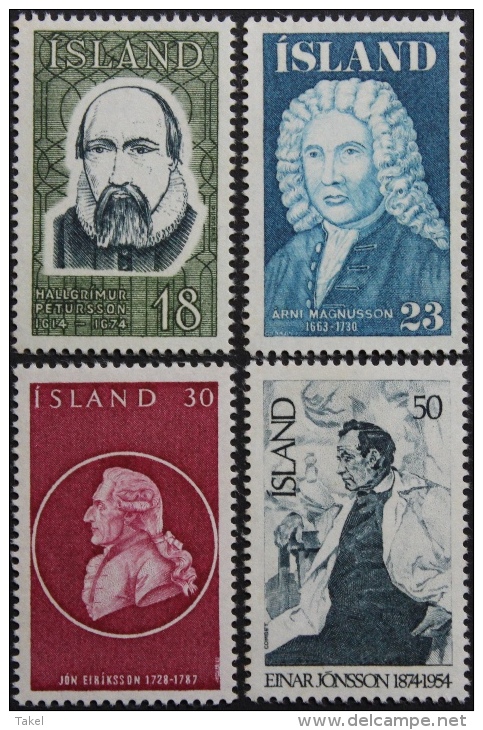 IJsland, Persoonlijkheden - Unused Stamps