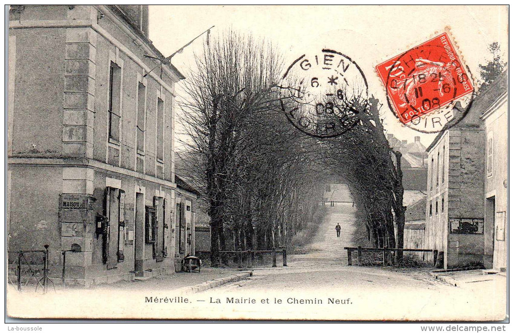 91 MEREVILLE - La Mairie Et Chemin Neuf - Mereville