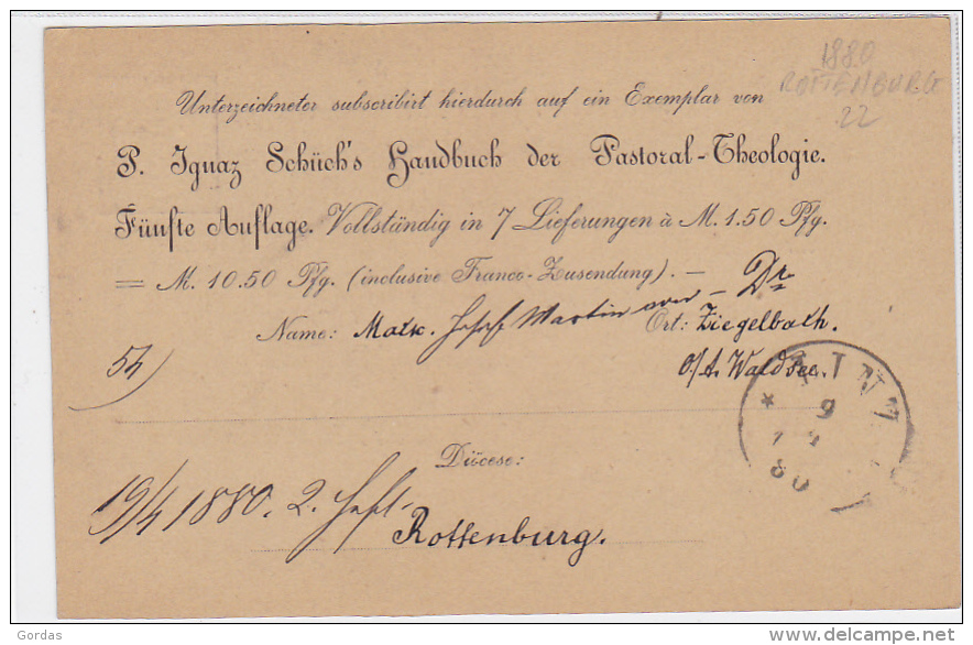 Germany - Rottenburg - 1880 - Rottenburg