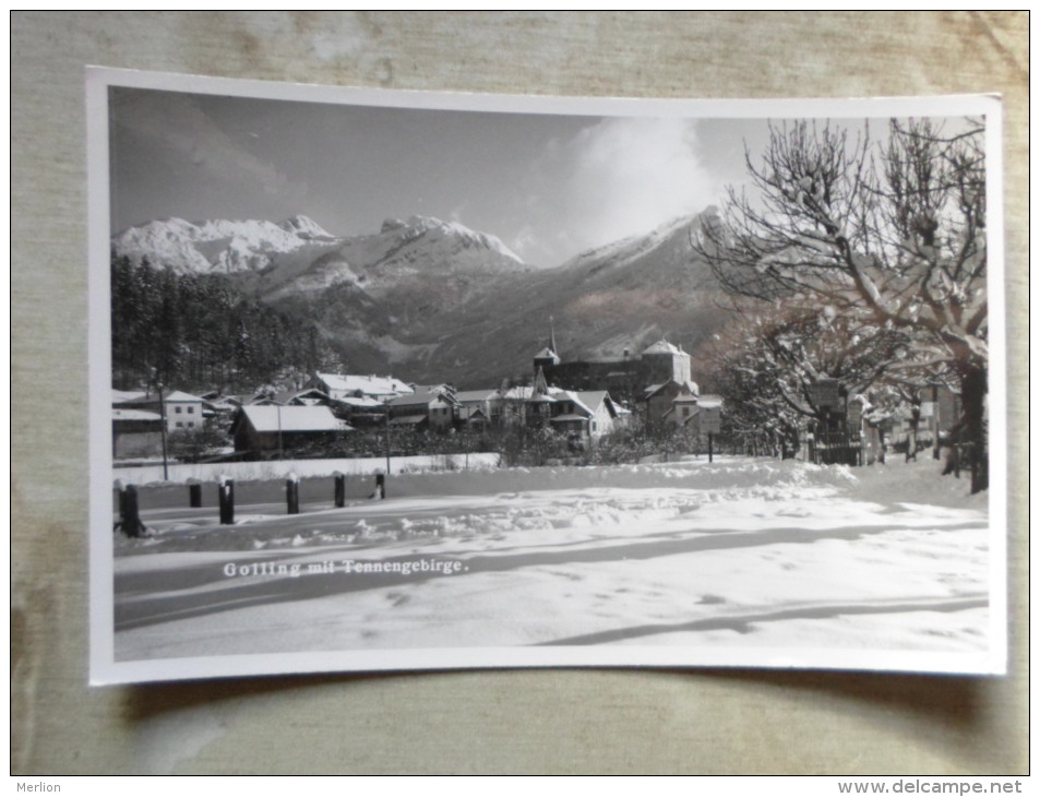 Austria      Golling  Mit  Tennengebirge RPPC    D124484 - Golling