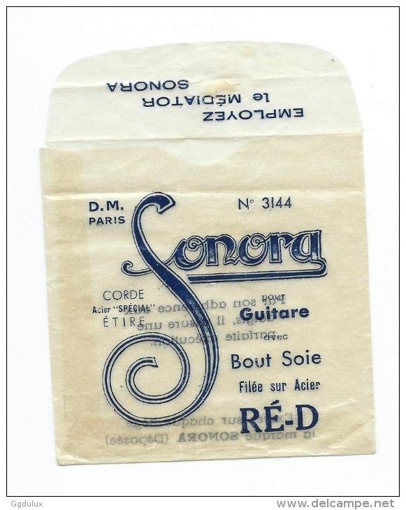 Sonora, Pochette (vide) Vintage De Corde Acier Spécial étiré De Guitare - Zubehör & Versandtaschen