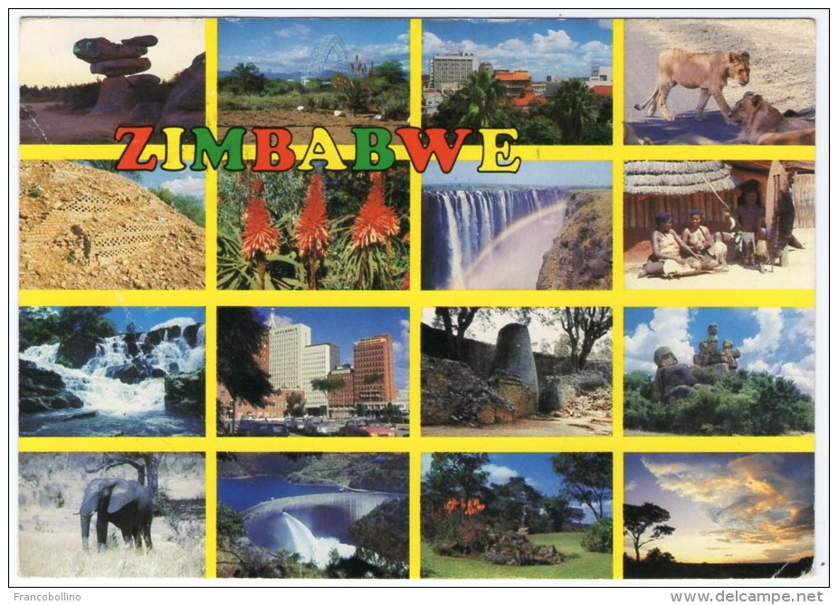 ZIMBABWE - VIEWS / HARARE CANCEL / THEMATIC STAMPS-OLYMPIC GAMES LOS ANGELES 84 - Simbabwe