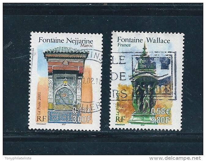 France Timbres De 2001  N°3441 Et 3442  Oblitérés - Used Stamps