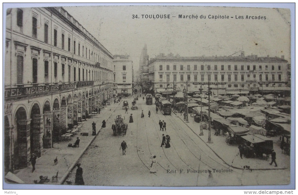 31 - TOULOUSE -  Marché Du Capitole - Les Arcades - 1920 - - Toulouse