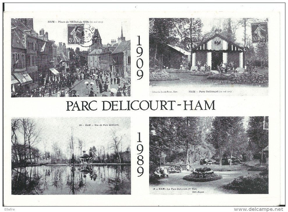 HAM ( Somme ) 7ème Bourse Aux Cartes Postales , 15 Octobre 1989 , Tirage Limité à 1000 Exp , Cpm Non Voyagée - Bourses & Salons De Collections