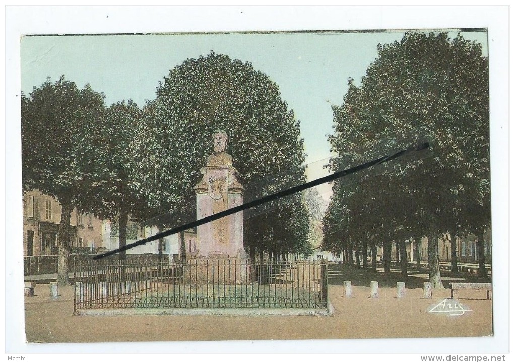 Carte - Pont De Vaux - Promenade Des Champs Elysées- Buste De Chaintreuil - Pont-de-Vaux