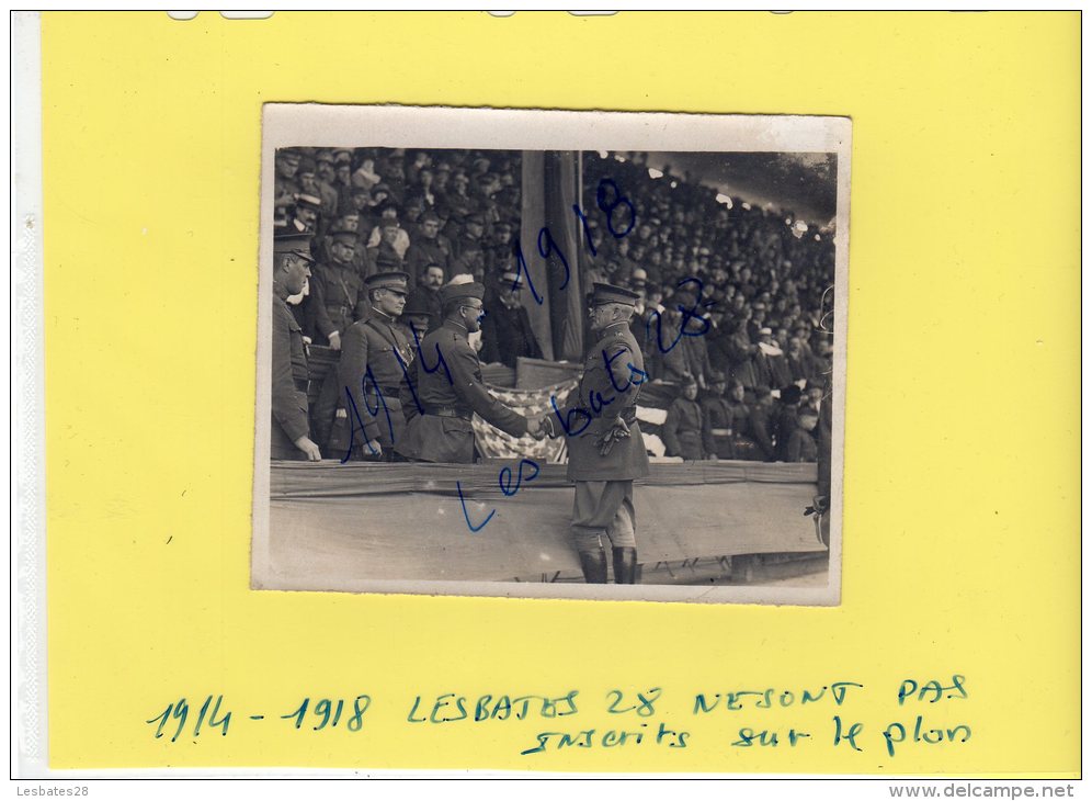 EPREUVE PHOTO  REPORTAGE  STADE BERSHING  PARIS 12e   Général Jhon J. BERSSHING  1919  Fevr 2015  01 - Guerre, Militaire