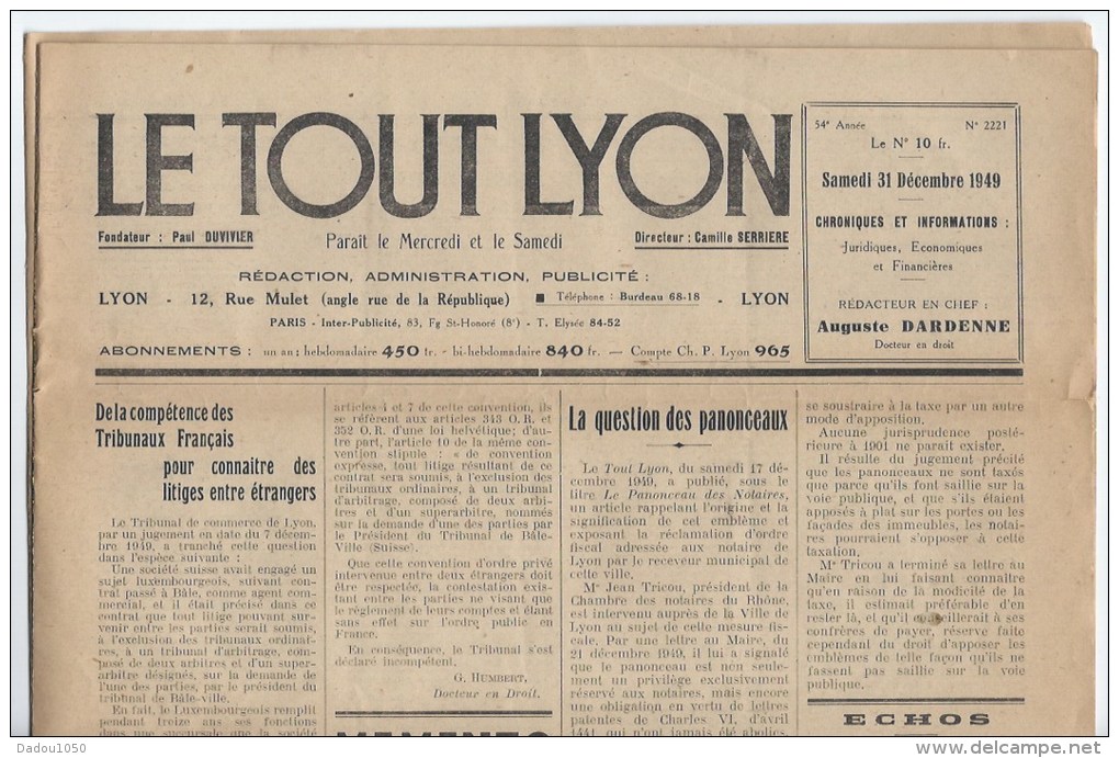 Le Tout Lyon - Andere & Zonder Classificatie