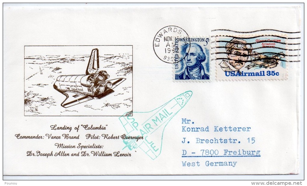 &#9733; US - STS 5 - LANDING OF COLUMBIA (8009) - United States