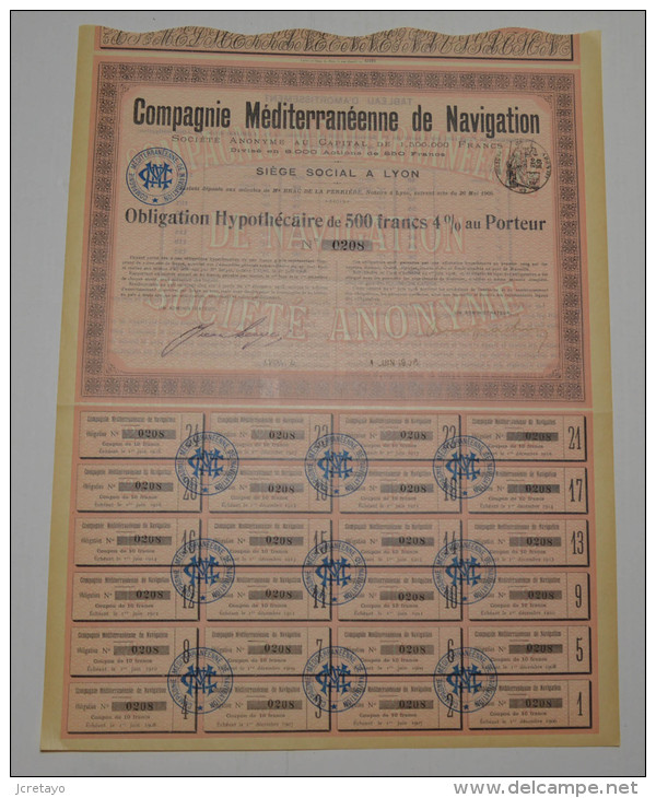 Cie Méditerranéenne De Navigation - Navigation