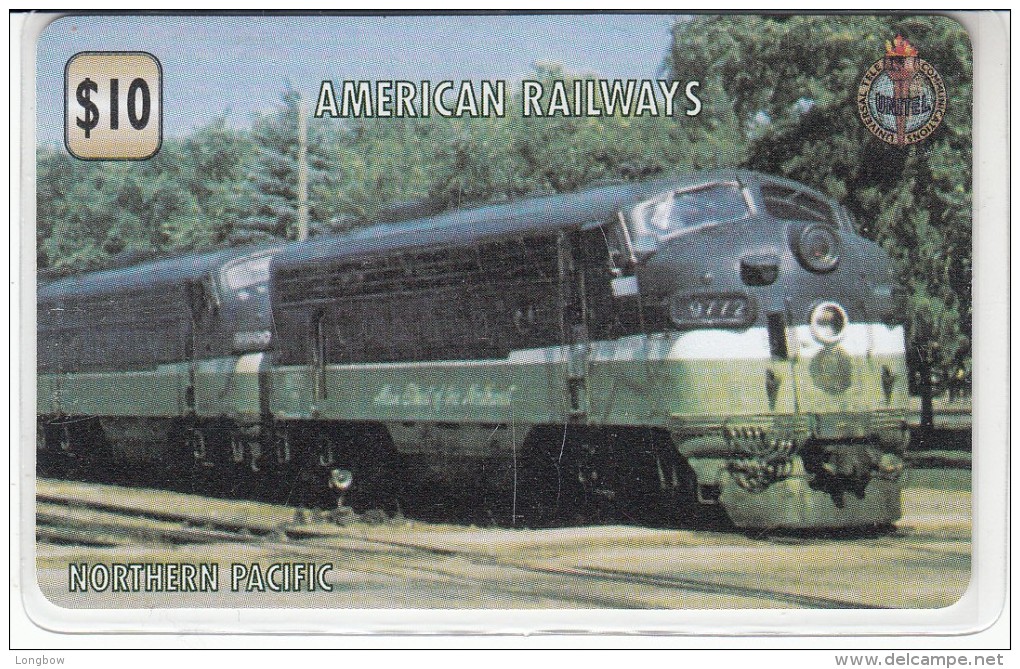 American Railways - Unitel Prepaid Card - Treni